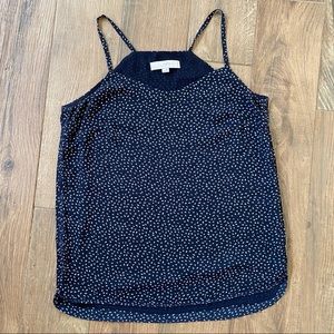 LOFT tank in navy print